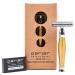 Parker 48R Heavyweight Double Edge Safety Razor - Mattes Gold Finish + 5 Premium Blades | International Shipping Available - Buy Online on GoSupps.com
