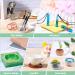 Silicone Resin Molds Kit 26PCS with Glitter Sequins for UV Casting - Sphere, Cube, Pyramid, Square, Coaster, Stone & Pendants - Buy Online on GoSupps.com
