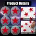 Star Helmet Stickers Football Baseball Helmet Stickers 1-1/8 Inch Vinyl Sports Helmet Stickers and Decals Self Adhesive Hockey Stickers for Hockey  Lacrosse  Batting Clear Print Red 8 - Buy Online on GoSupps.com