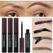 Semi-Permanent Eyebrow Gel - Waterproof Long-Lasting Black Brown Tattoo Easy Peel-Off Sweatproof Brow Tint for Flawless Brows (M Orange) M Orange - Buy Online on GoSupps.com