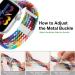 Bandiction Adjustable Braided Solo Loop Elastic Sport Bands for Apple Watch - Multicolor-2 - Compatible with iWatch Ultra SE Series 8/7/6/5/4/3/2/1 - 38mm/40mm/41mm - Buy Online on GoSupps.com