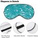 Buy White and Blue Water Swirl Sleep Mask for Women - Adjustable Eye Shades with Elastic Strap - Comfortable Sleep Mask - Shop Internationally - Buy Online on GoSupps.com