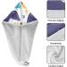 Cartoon Whale Star Cloud Rainbow Hair Towel 2 Pack - Super Absorbent Quick Dry Turbans for Women & Girls - Buy Online on GoSupps.com