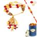 Ghasitaram Gifts Rakhis Online - Rakhi for Brother-RM-205 Bhaiya Bhabhi Rakhi with 100 GMS of Dryfruits Mix Can Rakhi Set with 100 gms of Dryfruits Mix Can