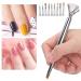 Nail Dotting Tool Set | Professional Nail Art Brush for Manicurists | Silver Nail Polish Essentials - Buy Online on GoSupps.com