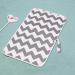Nappy Changing Mat | Foldable Waterproof Diaper Pad for Home & Travel | Gray Waves Design | 60x35 cm - Buy Online on GoSupps.com