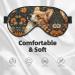 SSIMOO Corgi Floral Eye Mask - Double-Sided Sleep Mask for Enhanced Comfort & Light Blocking - Buy Online on GoSupps.com