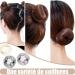 30 Pieces Invisible Hair Networks for Ballet - Elastic Hair Nets with Needles for Kids | Sleeping Hair Accessories in Black Coffee & Gold - Buy Online on GoSupps.com