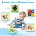 Fajiabao 5-in-1 Motor Cubes Toy for Babies (1 Year+) | Montessori Motor Skills Activity Center | Perfect Easter Gift for Young Girls - Buy Online on GoSupps.com