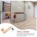 GLEAVI 4 Pcs Door Hook Heavy Duty Clothes Rack Wooden Coat Hangers Hanging Door Hangers Wrought Iron Robe 7.5x5cmx2pcs Whitex2pcs - Buy Online on GoSupps.com