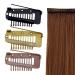 4 Pack Hair Extension Clamps - Metal Wigs Clinging Snaps 10 Teeth Comb Brackets for Women's Hair Extensions in 3 Colors - Buy Online on GoSupps.com