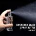 Luxsego 30ML Refillable Perfume Bottle Atomizers - Travel-Friendly Glass Spray Bottles with Funnels - Elegant Transparent & Black Design + Storage Bag - Buy Online on GoSupps.com