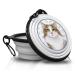 Norwegian forest cat - folded portable drinking bowl with carabiners for on the go.Food bowl pet bowl.Handy and unique.