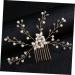 Ipetboom Bridal Headpiece Women Hairpin Bridal Wedding Tiara Wedding Hair Comb Crystal Headpiece Wedding Headpiece Bride Hair Accessories Pearl Bridal Tiara - Buy Online on GoSupps.com