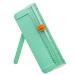 QYQRQF Paper Cutter  A4 Paper Trimmer with Security Safeguard & Side Ruler Portable Straight Edge Cutter for Scrapbooking Craft Paper  Photos  Label  Cardstock (Green)
