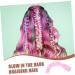 minkissy Braiding Hair Attachment Braiding Hair Extensions Hair Braids Extensions Fluorescent Braids Hair Glowing Twisted Hair Glow in The Dark Hair High Temperature Wire Shine Appendix - Buy Online on GoSupps.com