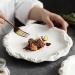 Dinnerware Dishes Plates Rock Pattern Skirt Plate Fruit Plate Snack Plate Vegetable Plate Household White Ceramic Flat Plate Shallow Plate Hotel Kitchen Tableware Dinner Restaurant Family Party Plates 2 - Buy Online on GoSupps.com