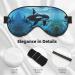Killer Whales Swim Along Print Eye Mask | Ultra-Soft Light-Blocking for Comfort & Restful Sleep | International Shipping Available - Buy Online on GoSupps.com