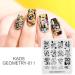 KADS Nail Art Stamping plate Nail Template Nail Art Design Tool Nail DIY Design Image Plate (GE011) - Buy Online on GoSupps.com