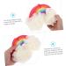PLAFOPE 1pc Rainbow Bath Ball Body Scrub Sponge Bath Sponges for Cleaning Supply Tub for Newborn Mesh Shower Ball Body Wash Bath Rinser Soft Bath Sponges Wash Puff - Buy Online on GoSupps.com