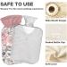 Premium 1L Heat Bottle Durable Warm-Up Bag for Pain Relief & Heating Therapy | Grunge Striped Pink Floral Design - Buy Online on GoSupps.com