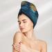 Hair Towel Wrap with Button - Quick-Dry Turban & Head Towel for Effortless Hair Drying (Palm Trees Design) - International Shipping Available - Buy Online on GoSupps.com