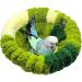 Woven Bird Nest Bed Fluffy Birds Sleeping Hut Circular Lovebird Cage Bed Soft Parrot Nest Hanging Cage Cockatiel Small Snuggle Tent Winter Warm Plush Parrot Hummock for Budgie Conure Breeding Small dark forest green Small dark forest green - Buy Online on GoSupps.com
