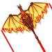 Dragon Kite for Kids & Adults, Easy to Fly Kite for Beginners,Large Single Line Kite for Beach Trip Fiery