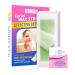 Small wax strips facial wax strips hair removal for women 72 wax strips + 4 calming oil towels body and lip wax strips for women sensitive skin