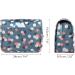 Hanging Travel Toiletry Bag Cosmetic Make up Organizer for Women and Girls Waterproof (Blue Flower) - Buy Online on GoSupps.com