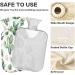 NAANLE 2L Hot Water Bottle with Watercolor Cactus Cover - Pain Relief & Heat Therapy for Menstrual Cramps | Large Warm-Up Bag - Buy Online on GoSupps.com