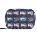 Pfrewn Pill Organizer Case 7 Day Violet Pink and Blue Sea Weed Cute Axolotl Travel Pill Box with Zipper Portable Small Weekly Vitamin Medicine Supplement Holder Pouch Bag