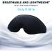 3D Contoured Sleep Eye Mask for Men and Women - 100% Light Blockout, Adjustable Strap, Soft Comfort Eye Shade - Perfect for Sleep, Travel, Yoga, and Eyelash Extensions - Black - Buy Online on GoSupps.com