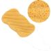 Facial Sponge Cleansing Sponge Konjac Sponge Made of Vegetable Fiber Clay Sponges for Sensitive Skin Normal Dirty Peeling Bath Sponge Dry Condition Long Wave (Ginger Yellow) - Buy Online on GoSupps.com