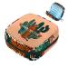 Portable women's binding-up bags menstrual cup pocket female menstrual pads bags for teenage girls tampons for the first period cactus plant leopard pattern orange