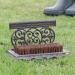 Heavy Duty Cast Iron Doorstep Coir Shoe Brush Weighted Doormat - BZ88 Boot Brush Scraper - Buy Online on GoSupps.com