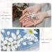 Edary Bridal Silver Wedding Hair Combs - Rhinestone & Pearl Hair Accessories for Women & Girls - Buy Online on GoSupps.com