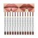 Matte Lip Liner Pencil Professional Long Lasting Lip Liner Pencil Waterproof Lip Liners Pack of 12