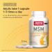 Jarrow Formulas MSM 1000 mg - 200 Veggie Capsules for Joint Health & Recovery - Buy Online on GoSupps.com