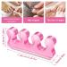 Molain 8 Pack Gel Nail Polish Toe Spacers - Silicone Separators for Overlapping Toes Hammer Toe Relief - Transparent Pink Blue & Purple - Buy Online on GoSupps.com