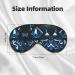 Buy Diamond Pattern Print Unisex Sleep Mask - Double-Sided Eye Mask for Sound Sleep & Skin Care | International Shipping Available - Buy Online on GoSupps.com