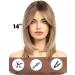 WOKESTAR Short Brown Bob Wig with Fringe - Heat Resistant Synthetic Hair for Women - Buy Online on GoSupps.com