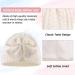 XIAOHAWANG Baby Girl Winter Hat with Bow | Warm Knitted Beanie for Infant Toddler Girls 6-24 Months - White - Buy Online on GoSupps.com