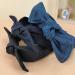 Denim Bow Knot Headband Jean Knotted Hairband Bowknot Hair Hoop Wide Head Band Cross Knot Hair Accessories for Women Blue - Buy Online on GoSupps.com