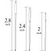 9 Pcs Large Eye Blunt Sewing Needles Tapestry Stainless Steel Yarn Knitting Needles for Crochet Projects - 2'' 2.3'' 2.7 - Buy Online on GoSupps.com