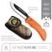 Outdoor Edge RazorLite - Folding Hunting Knife with Replaceable Blades, Rubberized Handle and Camo Sheath (Orange) - Buy Online on GoSupps.com