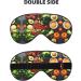 Buy Healthy Food Print Double-Sided Eye Mask | Soft Light Blocking for Better Sleep Quality - International Shipping Available - Buy Online on GoSupps.com