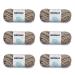 Bernat Handicrafter Cotton Earth Ombre Yarn - 6 Pack of 42.5g/1.5oz - Cotton - 4 Medium (Worsted) - 80 Yards - Knitting/Crochet Earth Ombre 6 Pack 6 Pack