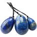 Mookaitedecor Lapislazuli Yoni Eggs Set - 3 Sizes Pelvic Floor Trainer & Massage Stones for Postpartum Relaxation - Buy Online on GoSupps.com