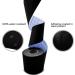 Pre-Cut Black Kinesiology Sports Tape - 20 Pieces, 5cm x 5m - Prevent Muscle Damage, Protect Joints, Relieve Pain - Buy Online on GoSupps.com